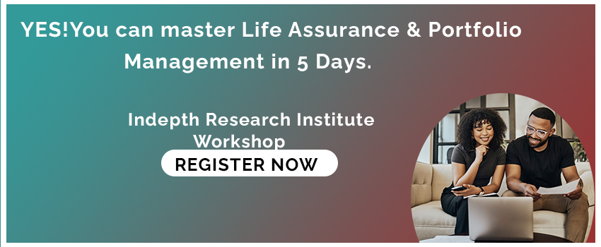 This image is a link to Life assurance and portfolio management course .Click to register.