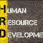 This is a graphic design of with inscription human resource development which is on one of hr upskilling bootcamps